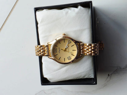 Classic Gold Angeli Watch - Elegant Chain Bracelet Timepiece