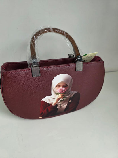 Canvas Handbag with Portrait Art Print | New Arrival