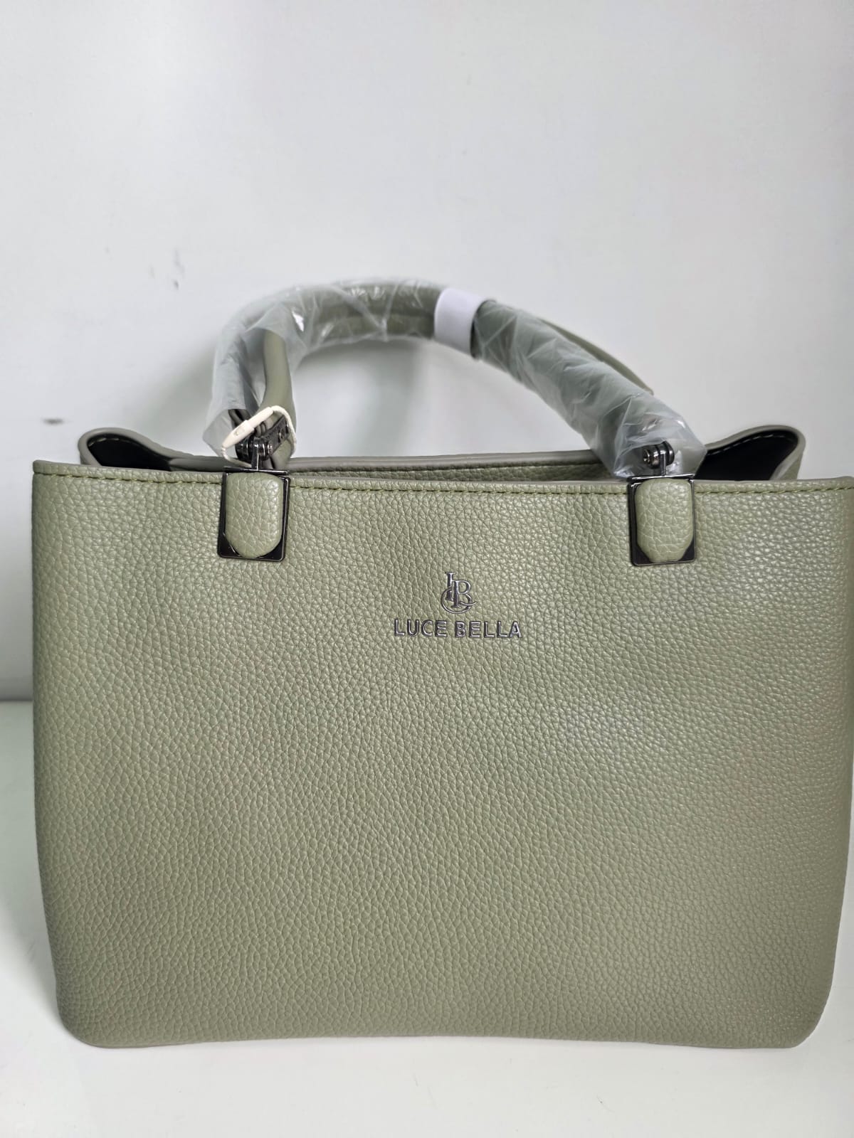 Sophisticated LUCE BELLA  Handbag with Metal Frame - Designer Tote